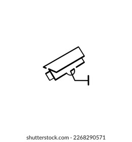 Outdoor CCTV Line Style Icon Design