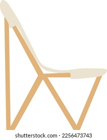 Outdoor chair for camping with handwritten style