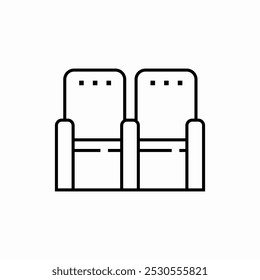 outdoor chair icon sign vector