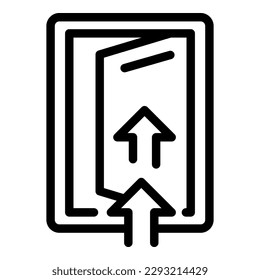Outdoor comfort zone icon outline vector. Work escape. Fear free