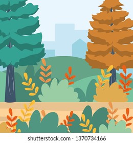 outdoor concept cartoon