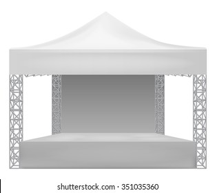 Outdoor concert stage