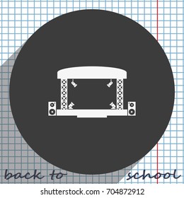 Outdoor Concert Stage Icon.