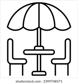 Outdoor Dining Umbrella, Restaurant business and food