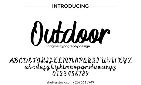 Outdoor - Elegant Script Font for Smooth Handwritten Design and Creative Typography