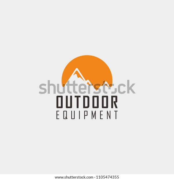 Outdoor Equipment Logo Design Stock Vector (Royalty Free) 1105474355