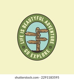 outdoor explore camping and outdoor activity labels
