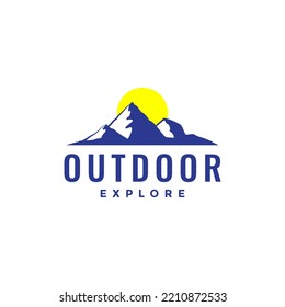  Outdoor Explore Logo Design Vector