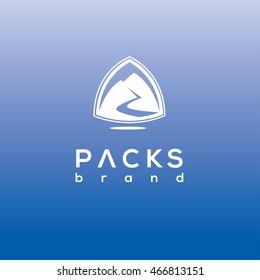 Outdoor extreme pack vector logo template