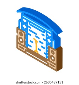 outdoor festival spring isometric icon vector. outdoor festival spring sign. isolated symbol illustration