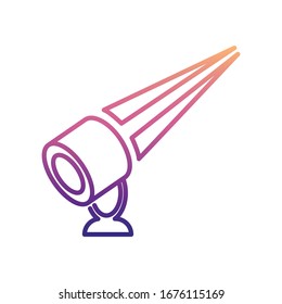 outdoor floodlight nolan icon. Simple thin line, outline vector of Spotlight icons for ui and ux, website or mobile application