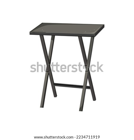 outdoor folding table cartoon. outdoor folding table sign. isolated symbol vector illustration