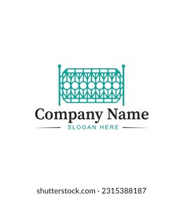 Outdoor gate and door repair logo in vector