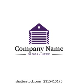 Outdoor gate and door repair logo in vector