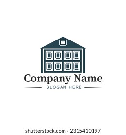 Outdoor gate and door repair logo in vector