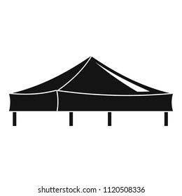 Outdoor gazebo icon. Simple illustration of outdoor gazebo vector icon for web design isolated on white background