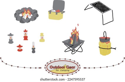 Juego de engranajes exteriores para camping