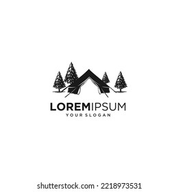 vector de logotipo de silueta de glamour exterior