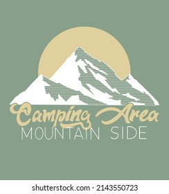 outdoor graphic design .Good campground .Wilderness and camping life .