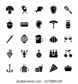 
Outdoor Grill Glyph Icons Pack 
