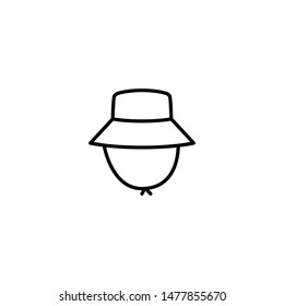 outdoor hat icon vector illustration