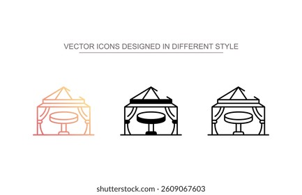 Outdoor icon design with white background stock illustration