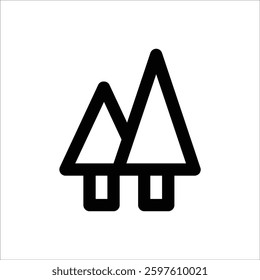An outdoor icon symbolizing open spaces, gardens, or hotel terraces.