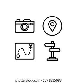 Outdoor icon vector illustration logo template for many purpose. Isolated on white background.