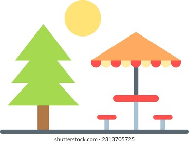 Outdoor icon vector image. Suitable for mobile application web application and print media.