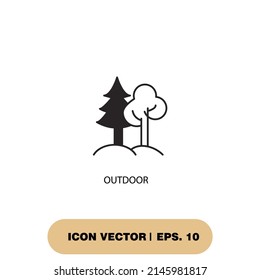 outdoor icons  symbol vector elements for infographic web