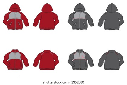 Outdoor jacket with and without hood