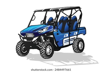 outdoor Kawasaki teryx4 vector illustration, logo design