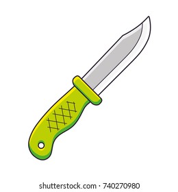 Outdoor knife isolated