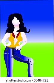 a outdoor lady concept