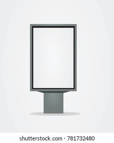 Outdoor light banner template. vector illustration