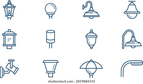 Outdoor lighting fixtures and taps