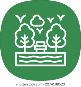 Outdoor Line Curve Vector Icon Design