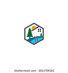 diseño de logotipo de vida al aire libre