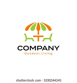 Outdoor Living Logo With Patio Umbrella