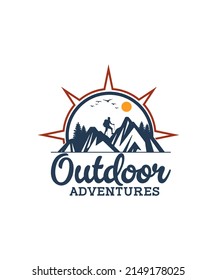 Outdoor Logo Adventure Tshirt Design Stock Vector (Royalty Free ...