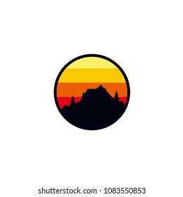 Outdoor Logo Design Template, Mountai Logo. Holiday Logo. Adventure Logo template