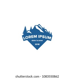 Outdoor Logo Design Template, Mountai Logo. Holiday Logo. Adventure Logo template