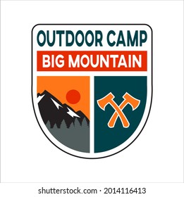 outdoor logo design that can be customized with the club name according to your needs