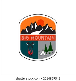 diseño de logotipo al aire libre que se puede personalizar con el nombre del club según sus necesidades