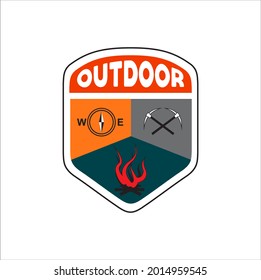 outdoor logo design that can be customized with the club name according to your needs