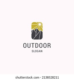 Outdoor logo icon design template vector illustration