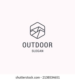 Outdoor logo icon design template vector illustration