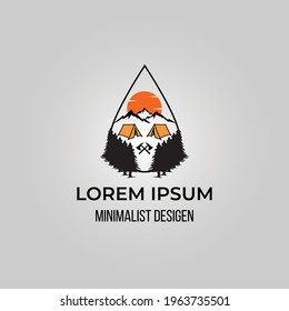 outdoor logo minimalist illustration design icon creative