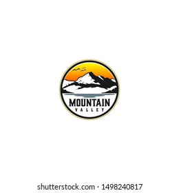 Outdoor logo of mountain and adventure