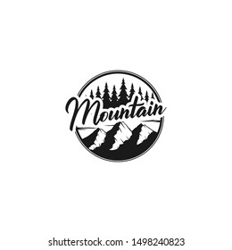 Outdoor logo of mountain and adventure